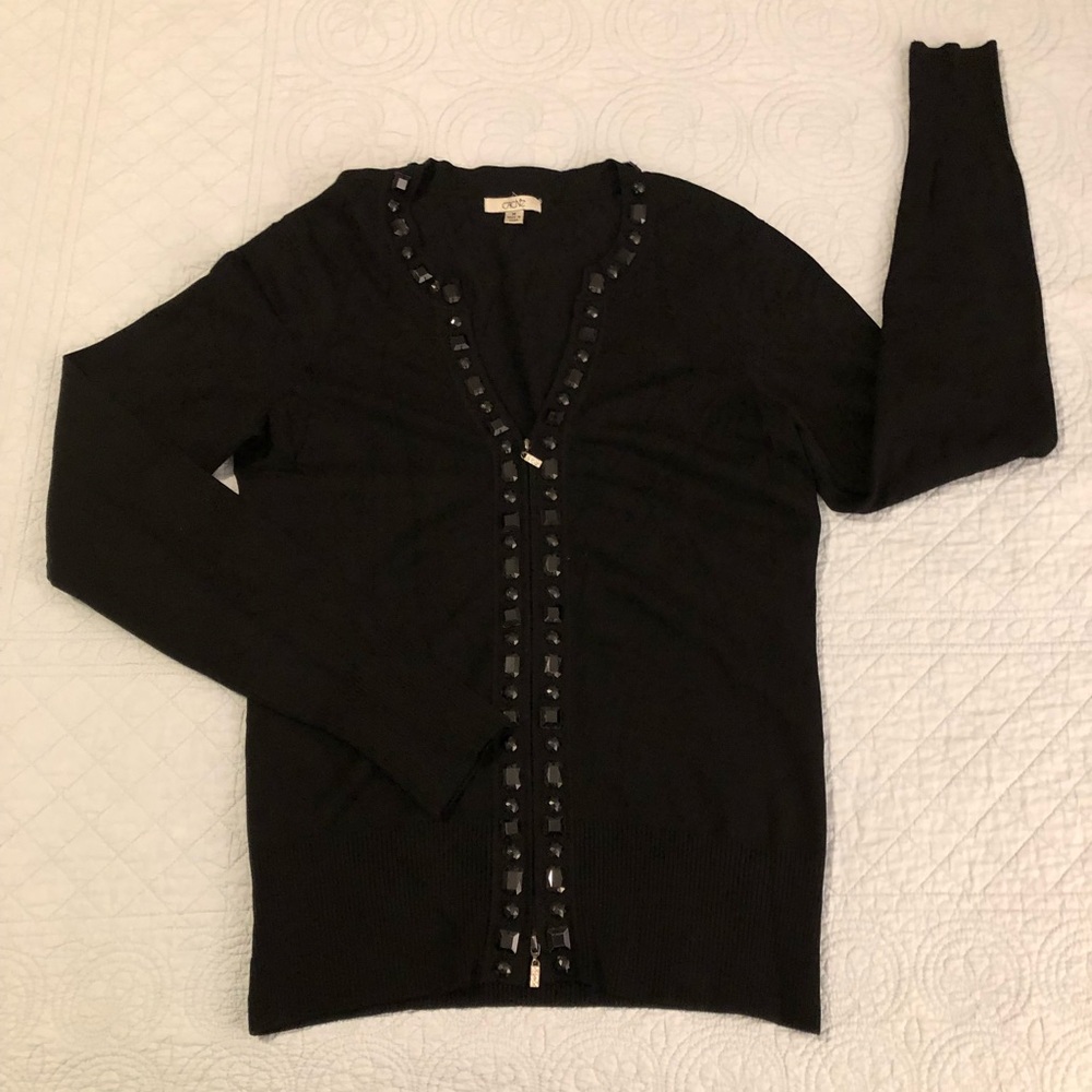Vintage Cache silk blend cardigan sweater. Size medium.